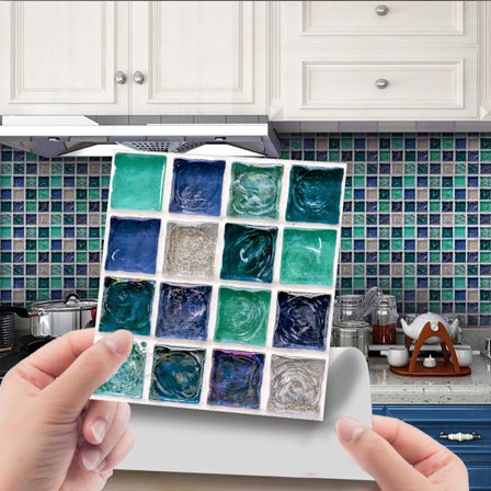 10 stk Selvklæbende Flisestickers 20x20cm Vægstickers