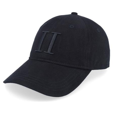 Les Deux - Schwarz adjustable Cap - Encore Black Dad Cap / Unconstructed @ Hatstore
