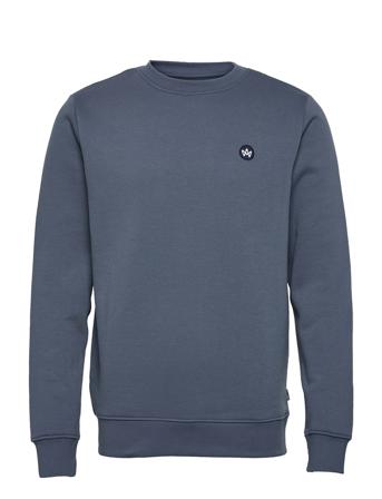 Lars Organic/Recycled Crew Sweat Sweat-shirt Tröja Blå Kronstadt