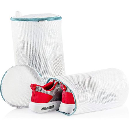 Superpaksu, uudelleenkäytettävä pesupussi kengille vetoketjulla (L + XL) - Linge