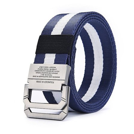 Mænd flettet bælte Tactical Army bælte BLÅ&HVID