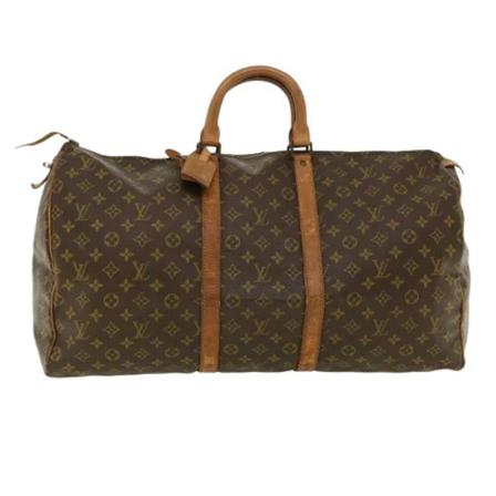 Louis Vuitton Vintage Pre-owned Keepall 55 Monogram Väska brun, Dam Vintage Väskor, Dam, Storlek: ONE SIZE