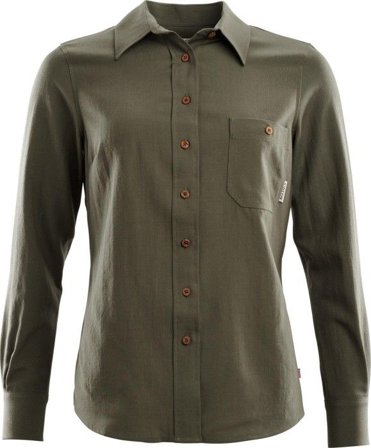 Aclima LeisureWool Woven Woolshirt Woman Ranger Green