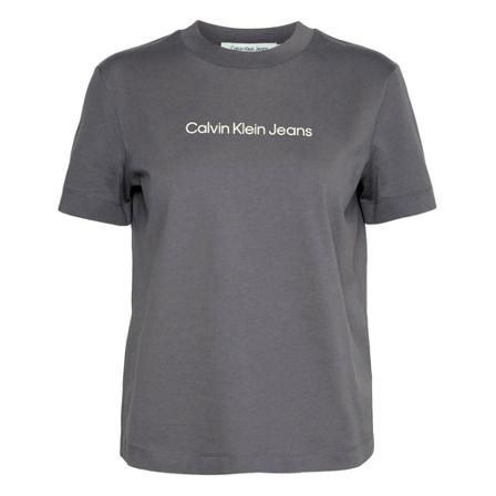 Calvin Klein, T-Shirts Grijs, Dames, Maat:XS