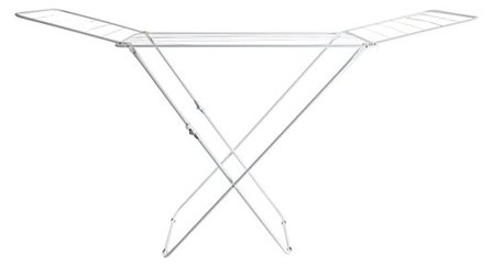 Tørkestativ med vinger hvit 18m