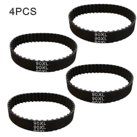 2/4 stk Høvel Drivrem 914592 For Black Decker Dn75 Dn750 Kw750 Sr600 Sr600 Dn75 Svart Gummirem2(FPK11)