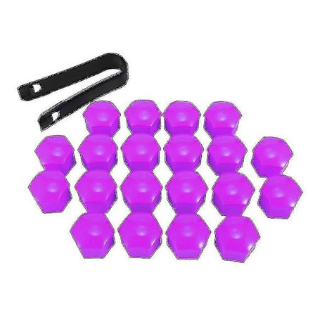 20 stk. 17 mm Bil Køretøj Hjul Center Møtrik Beskyttelsesdæksler Med Fjernelsesværktøj