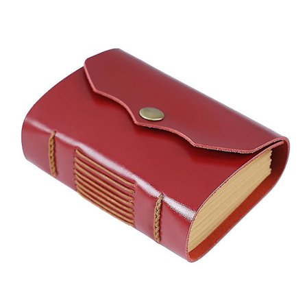 Håndlaget Lærnotisbok Bærbar Lomme Utvendig Journal Reise Notisbøker Kraft Skissebok Dagbok R