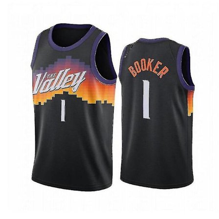 Uusi kausi Phoenix Uns Devin Booker Basketball Jerseyssä #1 /