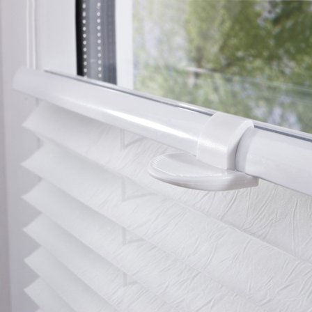 Plisseret foldegardin i polyester