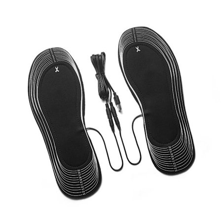 Mukavat EVA-lämmitettävät pohjalliset USB-virralla, koko päivän jalkojen lämpö, sähkölämmitteinen kenkäpehmuste talven ulkoiluun