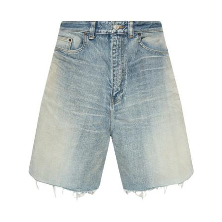 Balenciaga Shorts with worn effect Blå, Herre