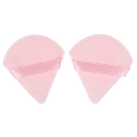 1/2/4 STK Mini Ansigts Makeup Svamp Kosmetik Vaskbar Letvægts Trekant Velvet Pudderkvast Pizza Mel