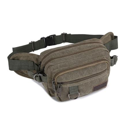 Miehet naiset Fanny Pack -vyötärölaukku Vino rintakehä Suuri kapasiteetti ulkourheilutaktiikka Army Green