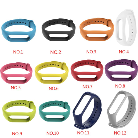 Ersättning För Xiaomi Miband2 Tpu Armbandsremmar I Enfärgad Färg