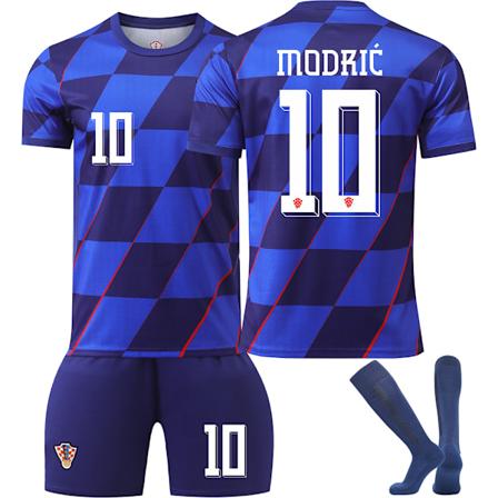 UEFA Euro 2024 Kroatias hjemmebane Barnefotballsett nr. 10 Modric M