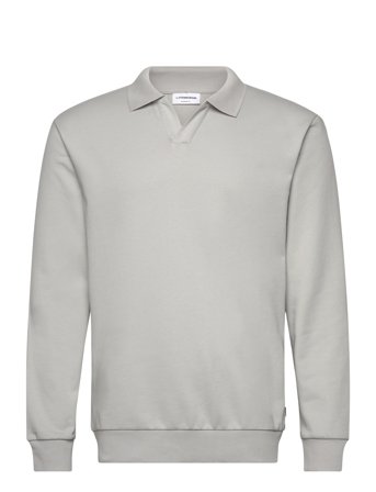 Lindbergh | Jersey Split Neck W. Collar L/ | L