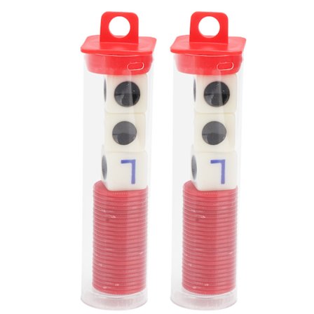 2 Sett Venstre Høyre Senter Terning Spill med 3 Terninger 24 Brikker for Familie Kvelder Venne Sammenkomster Spill Fester Rød