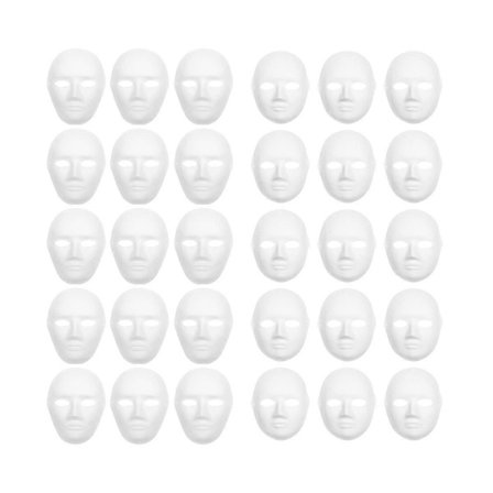 30-pack Pappersmasker i 2 Storlekar Skapa Konstnärliga Hantverksprojekt Från Väggdekorationer Till Teater A