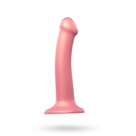 Mono Density Dildo Metallic Shine Pink - 18 cm - Seksilelut - Vuxen.fi