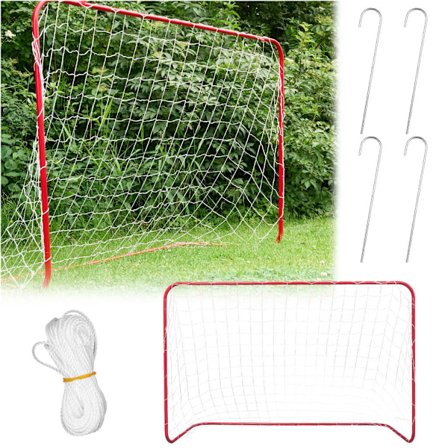 Fotbollsmål för barn – stort, portabelt fotbollsmål 183 × 122 × 61 cm