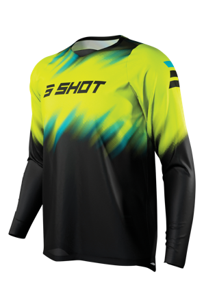 Maglia Cross Bambino Shot Versus Giallo Neon 10/11
