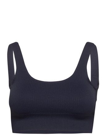 aim ́n | Navy Ribbed Seamless Bra | XS