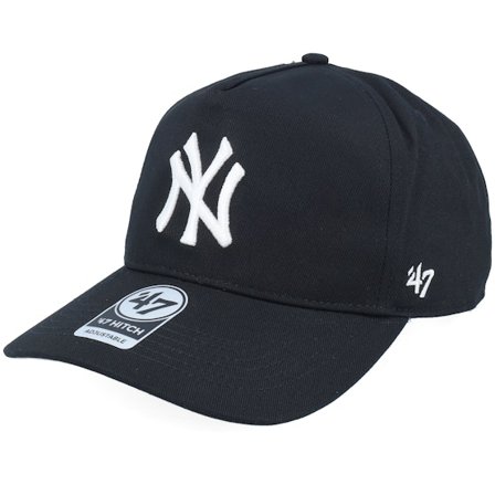 47 Brand - MLB Schwarz adjustable Cap - New York Yankees MLB Hitch Cap Black A-frame Adjustable @ Hatstore