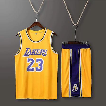 Miesten koripallopaita, 23 Lakers -paita, muodikkaat koripallopaidat, lahja koripallofaneille, keltainen m