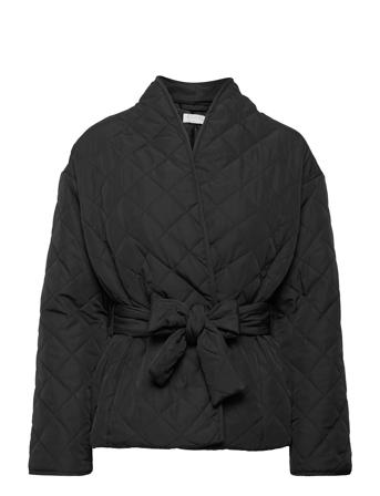 Recycled Quilt Jacket Black Enkel Studio