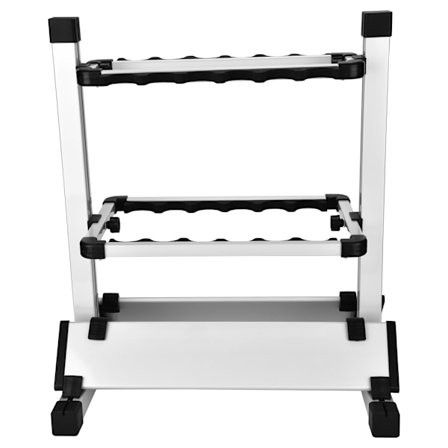 Lett fiskestangstang holder stativ arrangør rack for 12 stenger