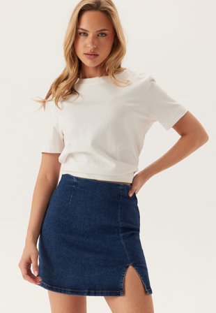 VERO MODA Vmnelly Hr Short Skirt Dark Blue Denim Klær