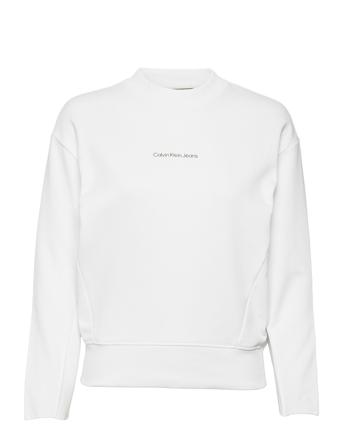 Monogram Logo Crew Neck White Calvin Klein Jeans