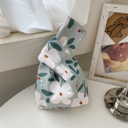 Knyta Handväska Tote Bag BLÅ