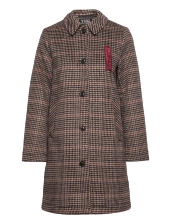Bonded Classic Wool-Blend Tailored Coat Outerwear Coats Winter Coats Monivärinen/Kuvioitu Scotch & Soda