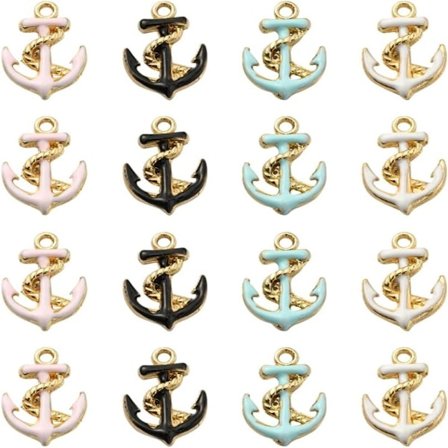 40 kpl Emali Anchor Charms Mini Anchor Charms Anchor Dangle