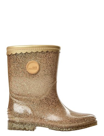 Sofie Schnoor Baby and Kids Nillesk Rubber Boot W. Lining - Gold - 35