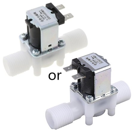 Elektrisk magnetventil Magnet N/c Vatten Luft Inlopp Flödesbrytare 1/2" Dc 24v