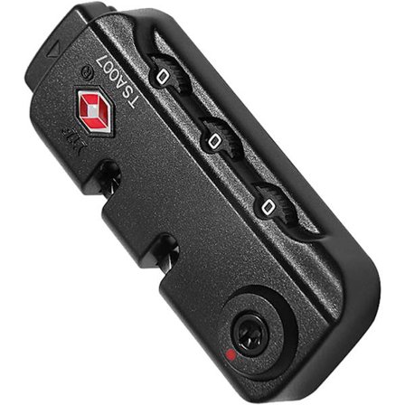 Matkalaukkujen vetoketjulukko, TSA007-lukko vetoketjullisiin matkalaukkuihin, kiinteä lukko, 3-numeroinen matkatavaralukko, y