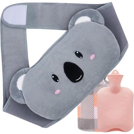 Lämminvesipullo, 3-in-1 vesiputkivyö hihnalla, 1 litran kumivesiputki, 122 cm, pitkäaikaiseen käyttöön