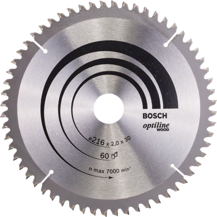 Bosch 2608640433 Optiline Wood Sågklinga 60T, Såga