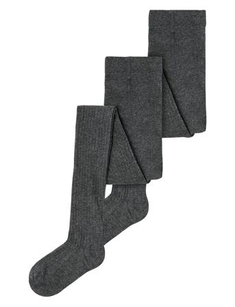 Nknpantyhose Rib 2P Noos Grey Name It