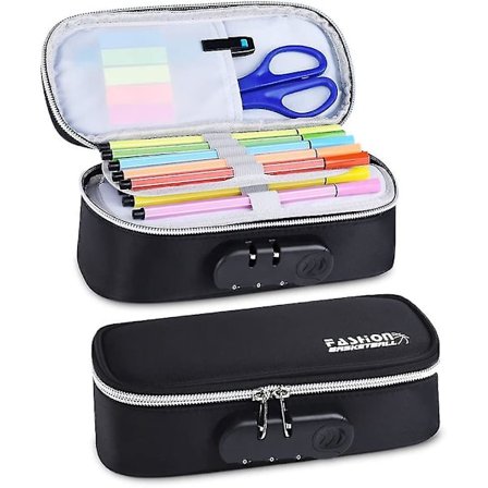 Etuier til drenge, teenagere, piger, stort etui med anti-tyveri-funktion, Stat