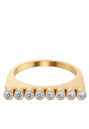 Edblad Twiggy Ring CZ Gold Smycken & klockor Dam Guld L 18,5 mm