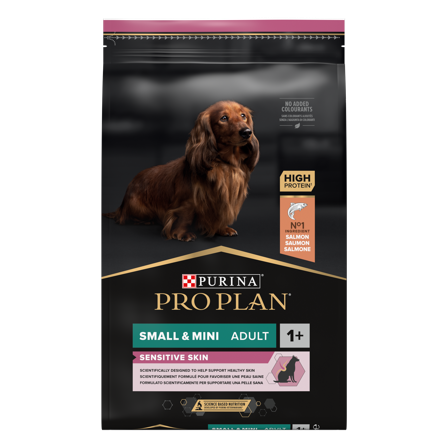 Purina Pro Plan - Adult Sensitive Skin Small & Mini tørrfôr til små og små hunder 7 kg - Hund - Hundefôr & hundemat - Tørrfôr for hund - ZOO.no