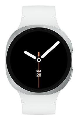 Samsung Galaxy Watch 8 3,81 cm (1.5) AMOLED 44 mm Digital 480 x 480 pixel Berøringsskærm Sølv Wi-Fi GPS (satellit)