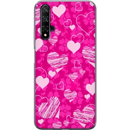 Kompatibelt Mobilskal till Huawei Huawei nova 5T PopHjärtMönster
