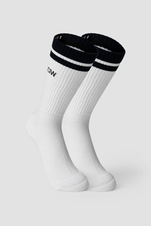 Training Striped Socks 2-Pack White/Black