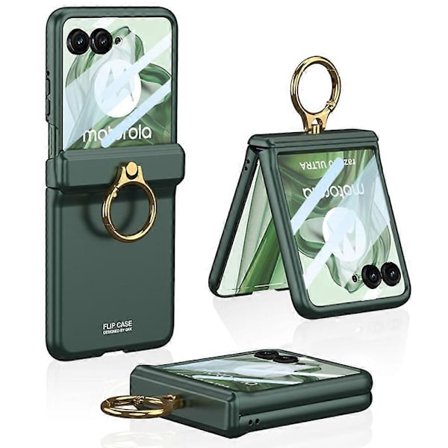 GKK Kova PC Puhelinkotelo Jalustalla ja Magneettisella Sarana Suojauksella Motorola Razr 50 Ultra 5G:lle [YJD] Moniväri