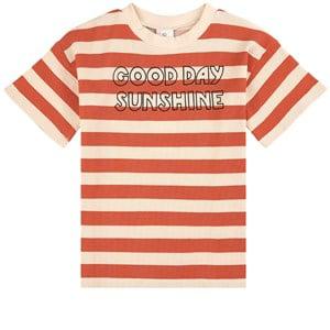 Wynken Orange Striped T-shirt Dress 8 Years - Tops - 8 years - Red